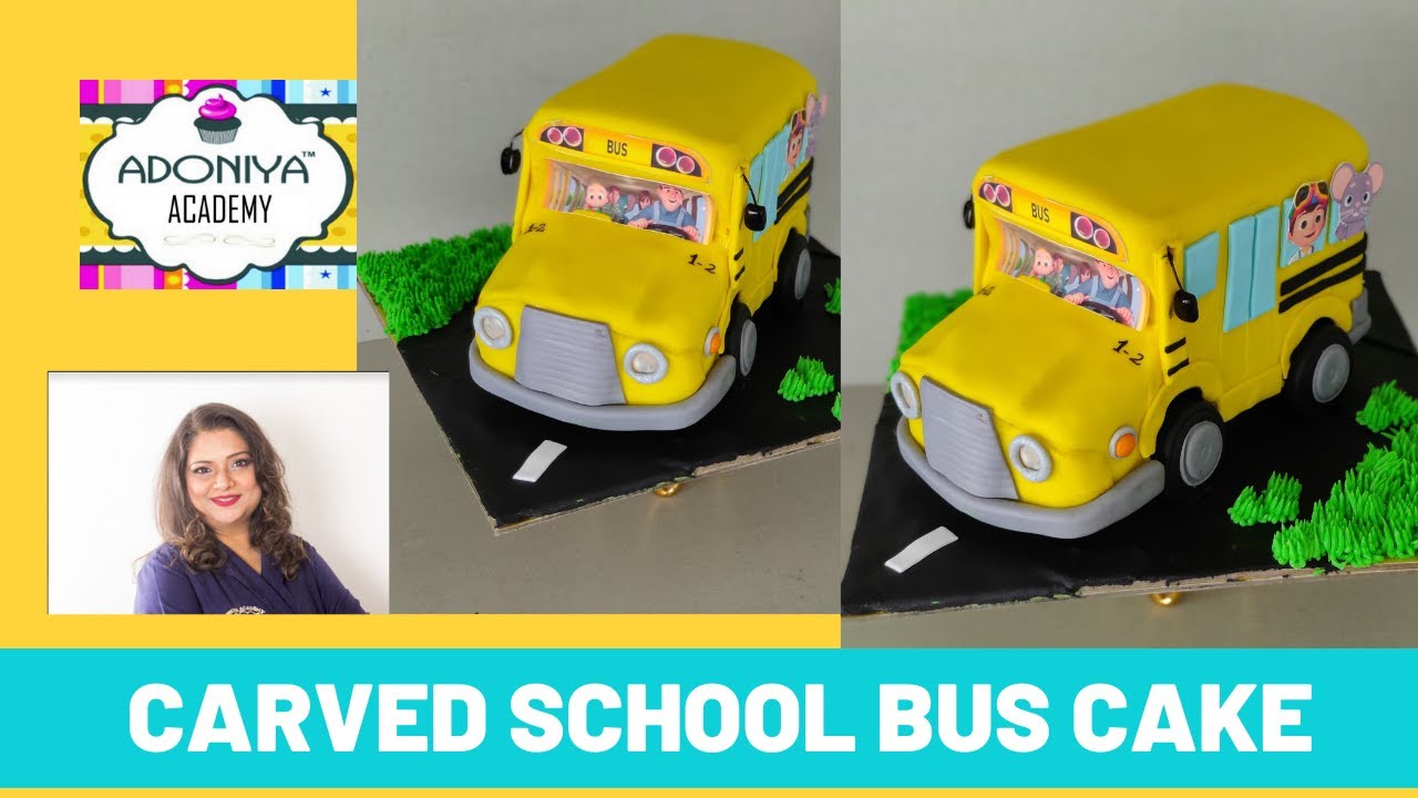 CARVED BUS CAKE / COCOMELON BUS