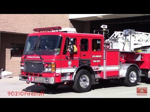 LAFD Task Force 3 Responding