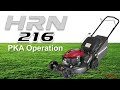 Honda HRN216 PKA Lawn Mower Operation