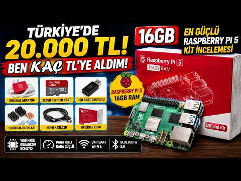 Türkiye'de 25.000 TL, Ben 6.500 TL'ye Aldım! | Komple Raspberry Pi 5 16GB Kiti