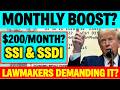 MONTHLY BOOST PAYMENT CHECK SSI &amp; SSDI? LAWMAKERS LATEST UPDATE FOR ALL BENEFICIARIES?