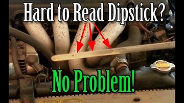 A Dipstick Trick for Reading Clean Engine Oil Levels #13