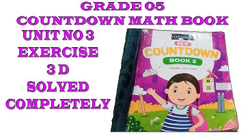Class 5 Countdown Unit 3 Exercise 3d Solved Completely