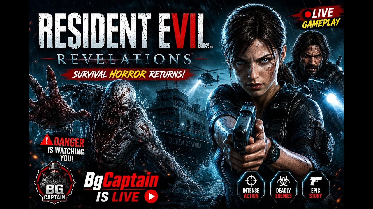 🔴 RESIDENT EVIL REVELATIONS LIVE 🔥 Jill Valentine Is Trapped