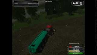Farming simulator 2011 mod demonstration: Case International 7140 and Houle 6100