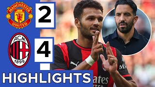 🔴Manchester United vs AC Milan (2-4) Extended HIGHLIGHTS | Pre-Season Friendly