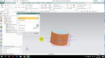 Viết chữ chìm trên trụ tròn- lênh Emboss trong NX 10