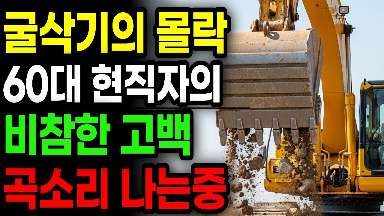 굴삭기의 몰락. 60대 굴삭기 기사가 말하는 요즘 건설경기 시장의 비참한 현실