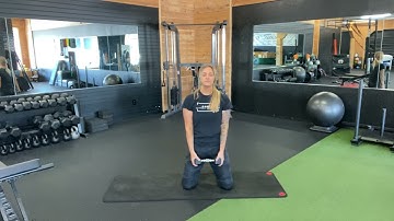 CAMFIT - Kneeling bicep curl to overhead press to tricep extension