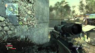 MW3 Silent Shot Spawn Throwing Knife Across Map