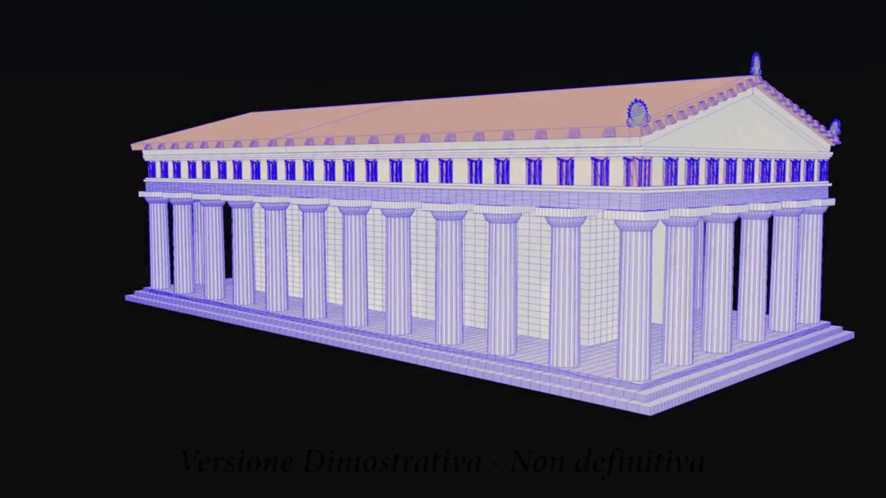 Modellazione Tempio Dorico - Versione dimostrativa