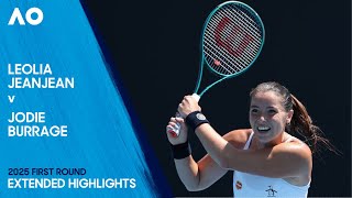 Leolia Jeanjean v Jodie Burrage Extended Highlights | Australian Open 2025 First Round screenshot 5