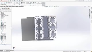 Famous SOLIDWORKS TUTORIAL V6 Engine block (part 1) Wealth