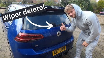 Wiper Delete on my Mk7.5 Golf R *STRESSFUL*