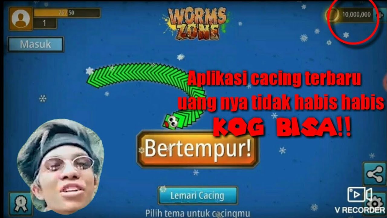 Aplikasi game cacing online mod apk Faldi Squerpen YouTube