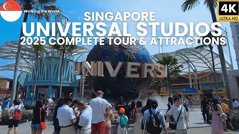 Universal Studios Singapore & Minion Land 2025 Full Walking Tour & Attractions in 4K
