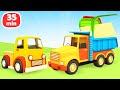 Compilação infantil de carros. Melhores desenhos animados educativos em português.