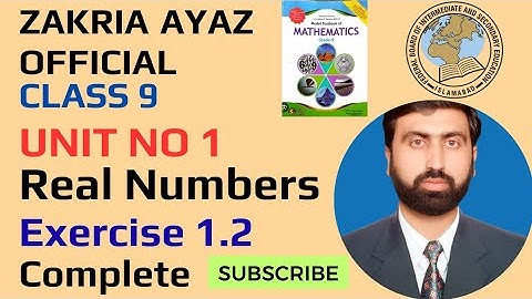 Class 9 Math | Exercise 1.2 | Complete Solution | Logarithms | FBISE NBF Book | Sir Zakria Ayaz