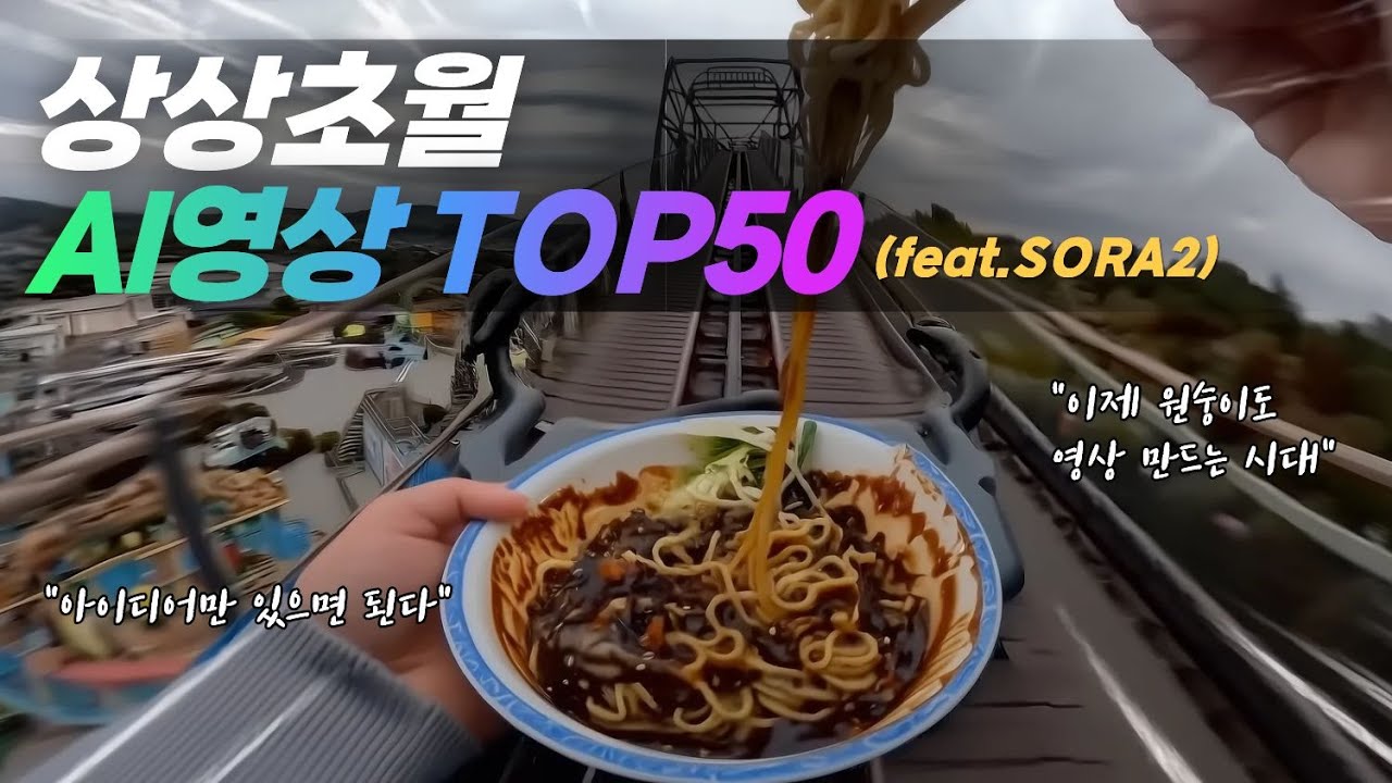 한국인이 만든 Sora2 놀라운 영상, 상상초월 TOP 50