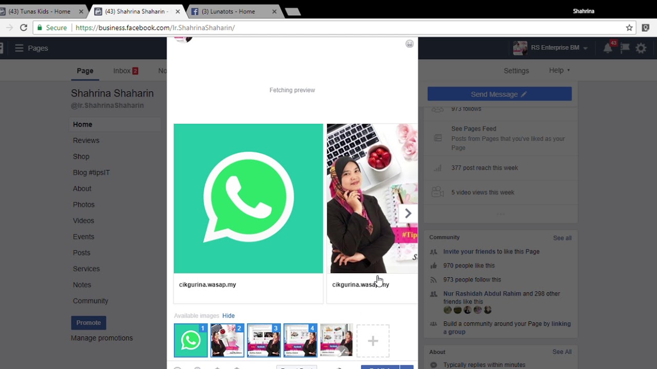 cara nak buat link whatsapp