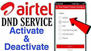 Airtel Me DND Kaise Activate Kare। Activate DND on Airtel || Airtel DND Activate