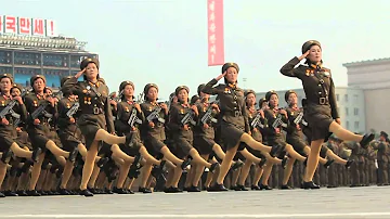 North Korea's Slow Motion Military - North Korea parade in Slow Motion
