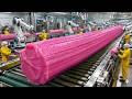 How BUBBLEGUM Is Made In the Largest Factory USA: Modern BUBBLEGUM Making Technology (Full Process)