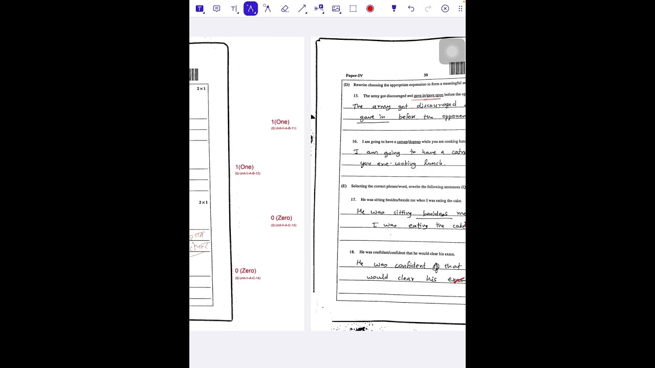 RAS 2021 Mains Paper 4 General Hindi and English 