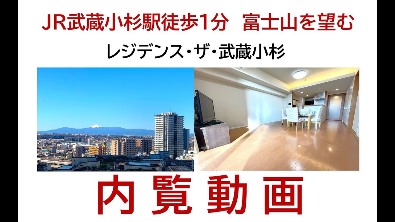『レジデンス・ザ・武蔵小杉　10,980万円』ＪＲ武蔵小杉駅徒歩1分　富士山を望む開放的なロケーション