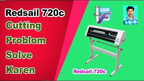 Redsail 720c cutting plotter problem solve ||sunil digital studio || redsail plotter