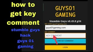 how to get key comment| guys 01 gaming key comment| stumble guys hack key comment #shorts #video screenshot 3