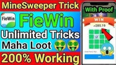 Fiewin Minesweeper New Winning Trick 2022 Minesweeper Game No Bomb Trick New  Game #fiewinhack #like