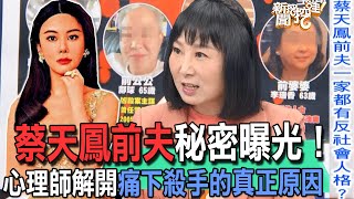 【精華版】蔡天鳳前夫揭密！心理師解開痛下殺手的真正原因