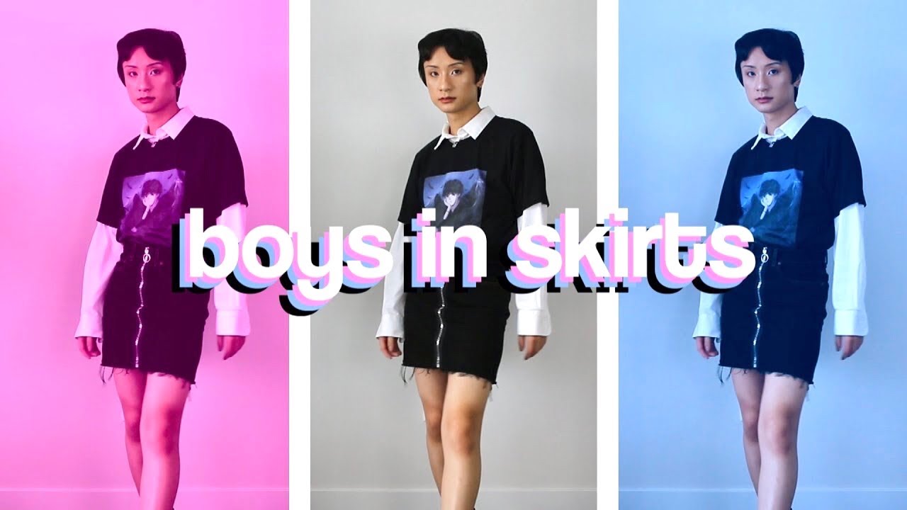 How Boys can Style Skirts (Gender roles can suck it) - YouTube