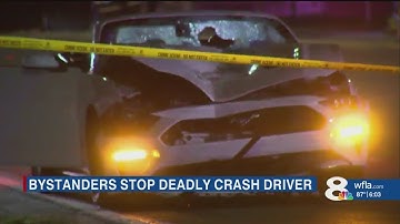 bystanders stop hit and run suspect