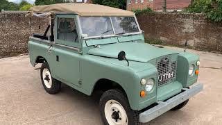 land rover series IIa 88in petrol soft top for sale walkaround screenshot 5