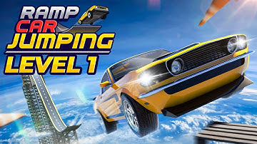 Ramp Car Jumping Level 1 | Colors Hunter | gameplay 1