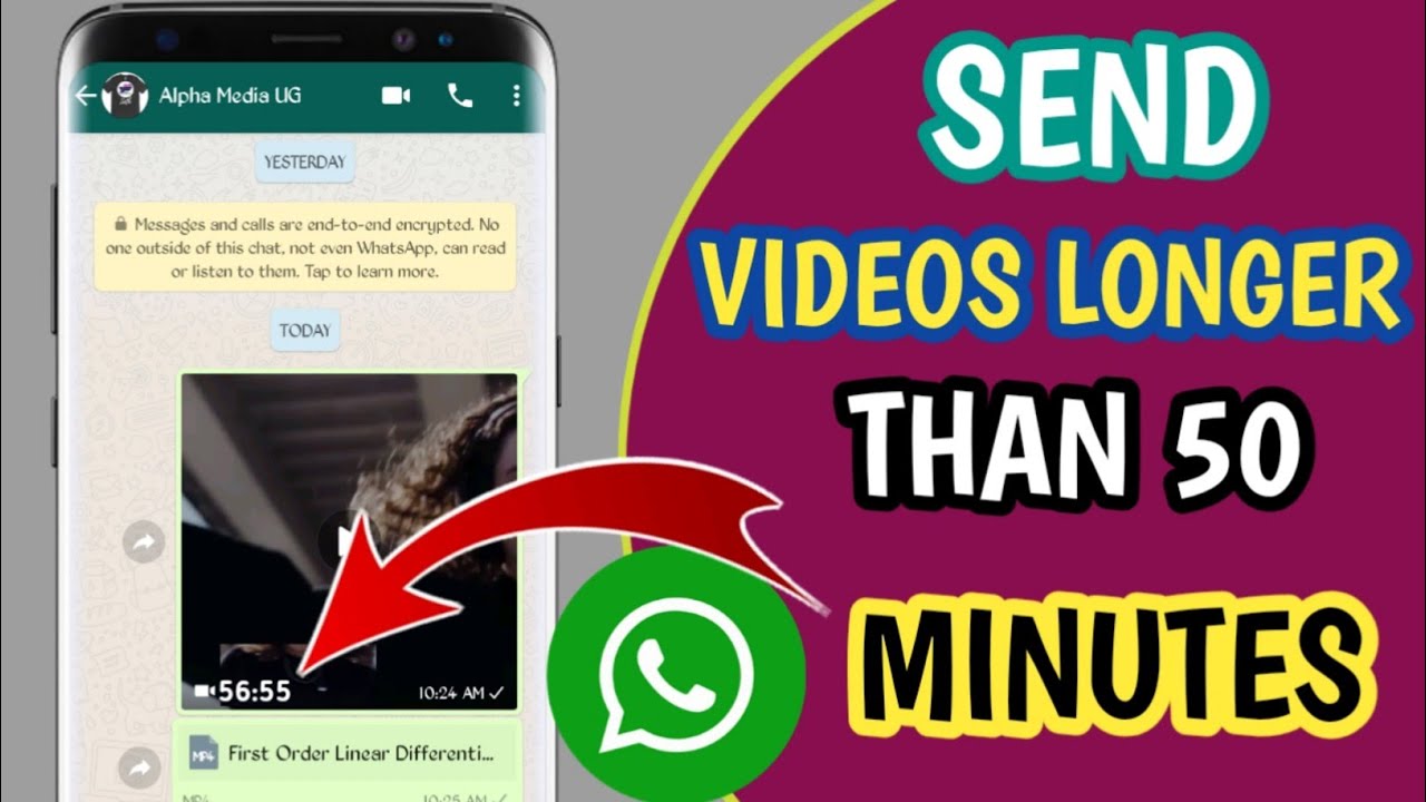 How to send long video on whatsapp