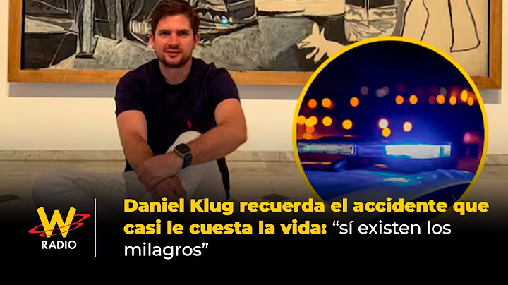 Daniel Klug recalls the accident that nearly cost him his life: "Miracles do exist."