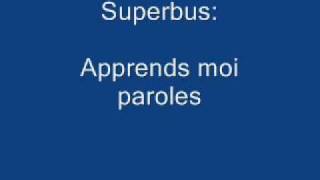 Paroles superbus apprends moi chords