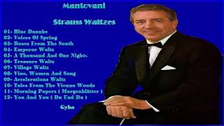 Mantovani & Orchestra - Strauss Waltzs [ Full Album ]