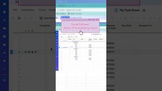 Smartsheet Auto-Formatting Hack using Column Formula #smartsheet #tutorials #projectmanagement