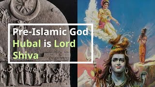 Pre-Islamic Arabian God Hubal is Lord Siva with crescent Moon and Water on Head Resimi