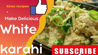 chicken white karahi recipe\/ white karahi by food fusion,\/ restaurant style chicken white karahi