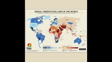 Sxual orientation laws in the world! #map #countries #orientation #youtubeshorts