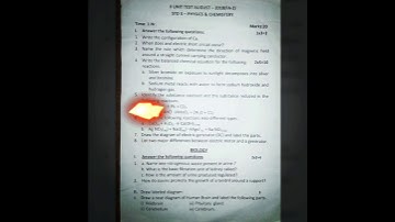 10th grade science fa2 question paper