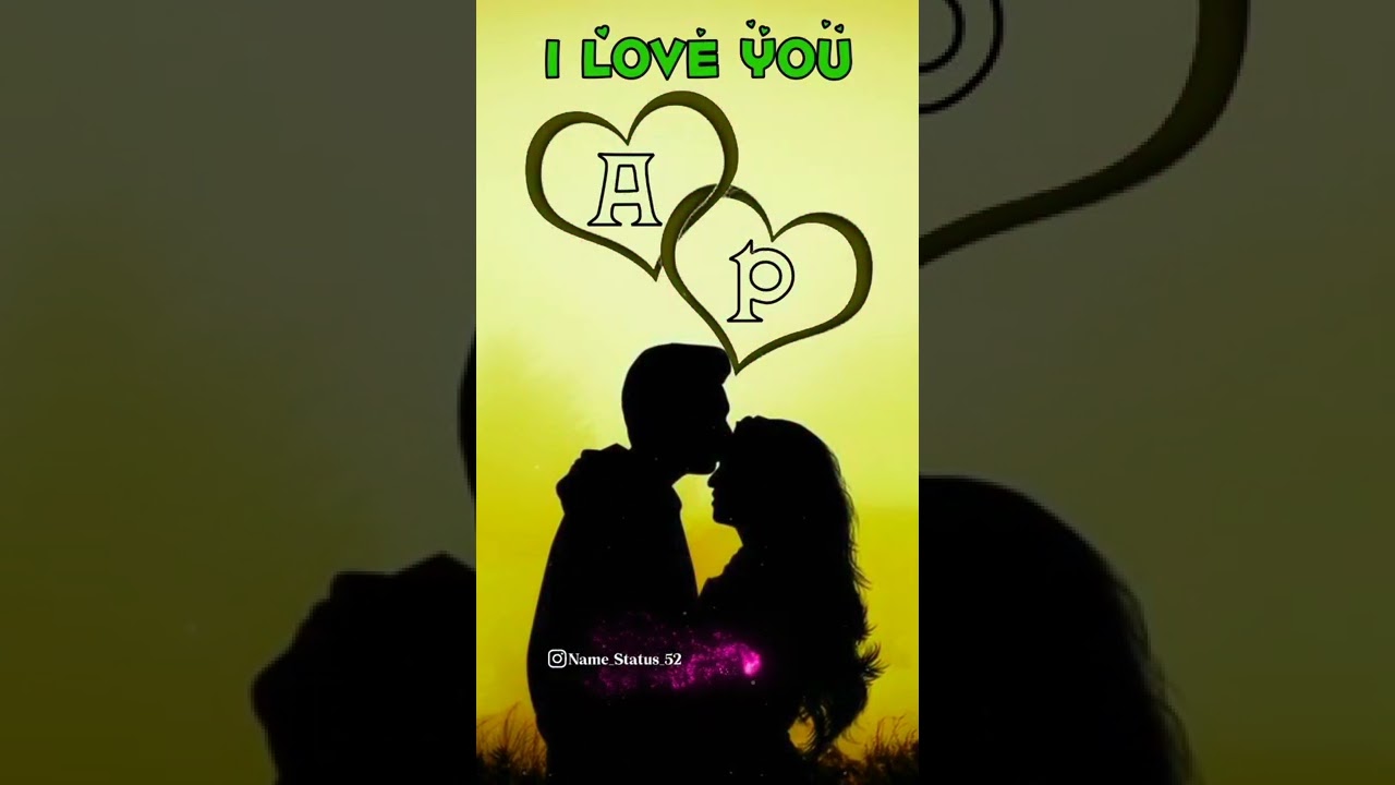 A Love P Name Status ❤️ Trending Name Art Video 📷 WhatsApp Status (2022)