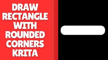Hoe je een rechthoek met afgeronde hoeken tekent in Krita