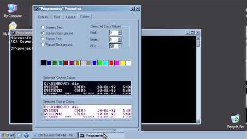 C99 Tutorial Part 4a - Customizing the Command Prompt