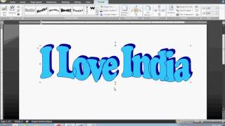 How To Add Word Art To MS-Word 2007